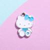 Pingente Gato Kt Desenho Animado Acessórios Pingente Anime Liga Esmaltada Acessórios de Joalheria DIY Colar Pulseira Roupa