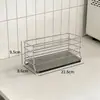 Estante Drenador de Esponjas de Acero Inoxidable Estante de Almacenamiento Modelo Nuevo para Fregadero de Cocina del Hogar Borde Estrecho Estante de Almacenamiento Multifuncional con Tablero Guía de Agua