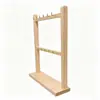Soporte de exhibición personalizable de madera real para adornos de cualquier tamaño, soporte de exhibición de productos culturales y creativos, soporte de exhibición de colgantes
