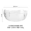 Bol de Cristal Transparente Japonés para el Hogar Espesor Grueso Tamaño Grande Bol para Frutas Bol para Ensalada de Verduras Bol de Cocina