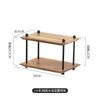 Estante de Almacenamiento Multicapa Lychee Sea Soporte para Tazas de Madera Maciza para el Hogar Estante de Exhibición de Mesa para Tocador de Dormitorio Estante de Almacenamiento de Madera