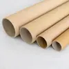 Tubos de Papel para Atacado em Estoque, Tubos para Cartazes, Tubos de Papel Kraft Espessos Extra Rígidos, Resistentes ao Desgaste, Suportam Carga, Tubos de Papel para Embalagem Anticolapso