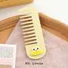 Peine Ancho de Color Sólido Macaron, Rectangular, Desenredante, Peine Lindo de Dientes Grandes, Peine de Peinado Transfronterizo