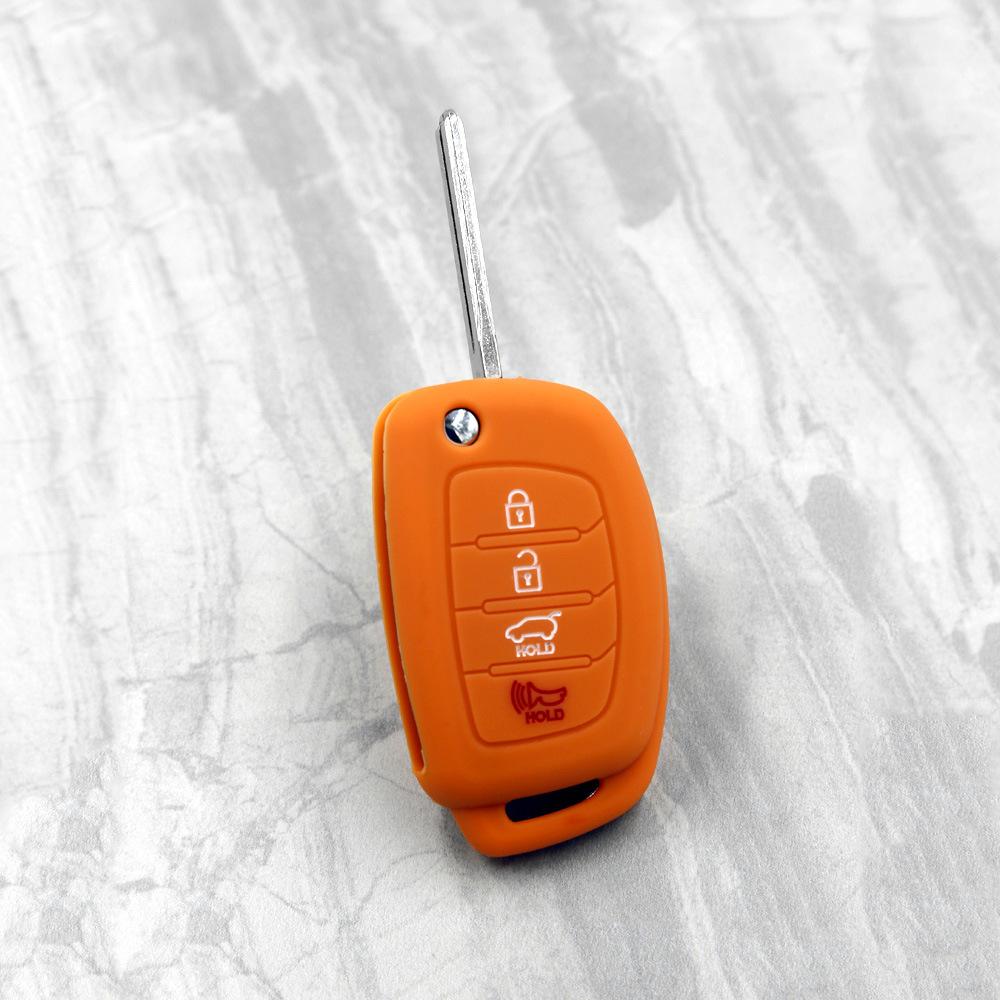 现代悦动钥匙套ix35锁匙包索纳塔硅胶保护套  (3).jp