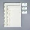 Nuevo recambio de hojas sueltas para cuaderno A5 para estudiantes, recambio de hojas sueltas simple B5 para cuaderno, papel en blanco A4 Cornell de 26 agujeros