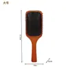 Peine de Madera Maciza con Cojín de Aire para Uso Diario, Peine Masajeador para el Cabello de Mujer, Peine de Airbag de Gama Alta para Cabello Liso con Dientes Redondeados