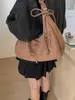 Bolso de Hombro Grande de Gamuza Retro para Mujer 2026 Nuevo Moda Bolso Dumpling Simple Versátil