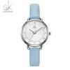 SHENGKE SHENGKE Nuevo Estilo Personalizado Simple con Incrustaciones de Diamantes Liso Elegante Moda Correa de Reloj para Mujer Reloj de Cuarzo K9001