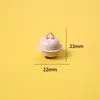 Colgante pequeño de 22 mm color macarrón, accesorio colorido para llavero DIY, decoración para bolso y mascota, material hecho a mano