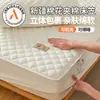 Capa de Cama Acolchoada com Enchimento de Algodão de Xinjiang Amigável à Pele Capa de Colchão Acolchoada Personalizada Capa de Cama Acolchoada Cama