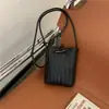 Comercio Exterior 2026 Nuevo Simple Casual Estilo Coreano PU Bolso para Teléfono Moda Femenina Nicho Tejido Bandolera Cruzada Transfronterizo
