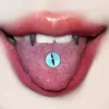 Óleo para gotas de olho com gradiente unha da língua rosca externa 1,6 ornamentos para língua de aço inoxidável joias para piercing corporal transfronteiriças mais vendidas na Europa e nos Estados Unidos