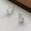 Pendientes con un Toque de Lujo Ligero y de Gama Alta, Pendientes de Aro Tejidos de Malla de Plata de Ley 925, Modernos y Elegantes para Mujer