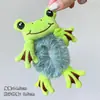 Elástico de Cabelo de Sapo de Pelúcia Verde, Coque, Faixa de Cabelo para Mulheres, Acessório de Cabelo Coreano, Elástico de Cabelo, Corda de Cabelo Elástica, Elástico de Cabelo de Pelúcia