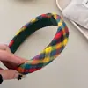 Diadema de Estilo Fresco de Lujo Ligero, Diseño de Esponja Fina, Accesorio para el Cabello de Gama Alta, Diadema de Colores para Mujeres, Venta al por Mayor, Diadema de Corona Alta para Lavarse la Cara