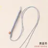 Cordón para Llavero de Nudo de Diamante Tejido a Mano, Producto Semi-Terminado Teñido en Degradado, Cordón Colgante Corto Ajustable, Cordón para Colgar en Bolsas, Venta al por Mayor