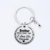Creativo Nuevo 2024 Familiar Acero Inoxidable Plato Redondo Llavero Letra Personalizada Colgante de Bolsa Regalo para Familia