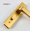 Cerradura de Puerta Negra Baño Inodoro Distancia entre Agujeros de 110 Cerradura de Puerta Batiente Manija Cerradura Cerradura de Oxidación Manija de Puerta de Aleación de Aluminio