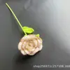 Flor de Rosa Tejida Terminada, Flor Tejida, Flor Hecha a Mano, Hilo para Manualidades, Ramo de Ganchillo Casero, Tejido a Crochet Hecho a Mano