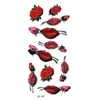 Adesivos de Tatuagem Flor Colorida Impressa em 3D Esboço Colorido Venda Direta da Fábrica Atacado em Estoque Adesivos de Tatuagem à Prova d'Água