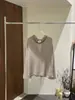 [Abertura Frontal] Treze Linhas Outono Simples Duas Formas de Usar Cadarço Cardigan de Tricô Estilo Casual Solto Versátil ZA5063