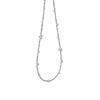 Sina Tiro Real Prata S925 Exquisito Arco-Íris Doce Pequena Lâmpada Prata Quebrada Colar Feminino Corrente Clavicular de Contas Bolha