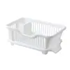 Estante de Drenaje para Fregadero de Cocina Bnbs, Estante para Platos, Cesta con Filtro de Agua para Lavar Platos y Verduras