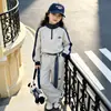 Conjunto de Primavera y Otoño para Niñas 2026 Nueva Moda Callejera Fresco Elegante Sudadera y Pantalones Anchos Conjunto de Dos Piezas Otoño