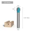 Juego de 6 Cuchillos de Fondo Redondo, Cuchillo de Tallado Semirredondo de Madera Rojo y Azul, Cuchillo para Bordear de Fondo Redondo, Cuchillo de Cabeza Redonda, Cuchillo de Bola, Juego de Herramientas Fresadoras