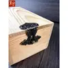 D074 Hebilla de Calabaza Hebilla Antigua Aleación de Zinc Forma de Durazno Hebilla de Cierre Hebilla de Caja Retro Hebilla Oculta de Caja de Madera Hebilla de Bisagra