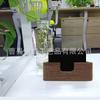 Caja de Almacenamiento de Tarjetas de Presentación de Madera Nogal Caja de Tarjetas de Escritorio Soporte de Exhibición Titular de Tarjetas de Presentación de Madera Creativo de un Solo Compartimento