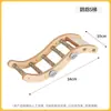 Escalera de Escalada para Loro Chios Soporte Deslizante de Madera Percha Accesorios para Jaula de Pájaros Mordedor Juguetes para Agapornis y Periquitos