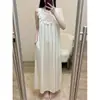 Bonita Bata de Noche Floral sin Mangas para Mujer 2026 Verano Blanca Larga Ligera Lujo Sensación de Alta Gama Se Puede Usar Fuera de Casa Ropa de Casa Talla Grande