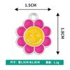 Accesorios de joyería DIY con diseño de girasol, colgante de aleación con forma de gota de aceite, collar y pulsera, accesorios colgantes individuales, venta al por mayor transfronteriza