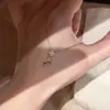 Collar Nuevo Lágrima de Diosa de la Luna para Mujer Cadena para Clavícula Dulce Lindo Estilo Girly Lujo Ligero Diseño de Nicho Moderno Versátil