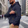 Colección de primavera y otoño transfronteriza: chaqueta de trabajo casual, de peso pesado, forrada de polar, corte holgado, adecuada para actividades al aire libre, disponible en tallas grandes y diseñada para ir al trabajo; sudadera con capucha
