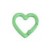 Clips de Resorte Coloridos, Anillas Abiertas Redondas, Anillas de Resorte en Forma de Corazón, Accesorios para Llaveros DIY, Conectores de Aleación