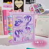 Álbum de Tarjetas My Little Pony Botón de Hongo Pequeño Álbum de Tarjetas Color para Niñas Alto Valor 3 pulgadas Cuatro Rejillas Pequeño Álbum de Almacenamiento de Tarjetas