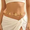 Joyería Transfronteriza Europea y Americana, Cadena de Cintura de Moda de Lujo Ligero Estilo Ins, Cadena Corporal de Cadena Metálica de Alta Gama para Mujeres