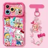 Funda de Teléfono para Chica Estilo Fresco de Moda para iPhone 17promax Silicona Suave 16 con Correa 15 Funda Personalizada para Apple
