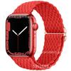 Adequado para Pulseiras Apple Watch, Applewatch com Design Color-Blocking Listrado em Nylon Tecido iWatch Arco-Íris, Versátil