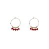 Pendientes de alta gama estilo retro chino con cuentas rojas, pendientes para mujer, temperamento, color dorado rojo antiguo, pendientes para vestido chino cheongsam, mujer