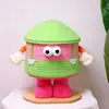 Cesta de Armazenamento de Monstro de Pés Grandes Desenho Animado, Caixa de Lanches para Arranjo de Flores, Cesta Abraço Dopamina da Moda, Cesta de Organização Trançada
