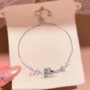 Pulsera con Cierre de Flor de Circonita Super Brillante Estilo Mismo de Xiaohongshu Pulsera de Nicho con Sensación de Alta Gama Pulsera Dulce Versátil de Lujo Ligero