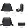 Bolso Pequeño Cuadrado para Hombre de Piel de Vaca de Primera Capa Moda de Comercio Exterior Bolso de Hombro Sencillo Cuero Genuino Bolso Cruzado Casual de Gama Alta Venta al por Mayor