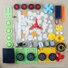 Set de Accesorios de Engranajes de Plástico Piñones de Nylon Poleas DIY Hecho a Mano Juguete de Motor Pequeño Paquete Coche Pequeño