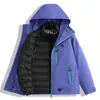 Chaqueta 3 en 1 estilo Kongshan Yu para hombres y mujeres, nueva de 2026, ropa de montañismo a prueba de viento e impermeable para parejas
