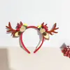 Nueva Diadema Navideña Decoraciones Cuernos Navideños Cuernos Largos Sellos para el Cabello Navidad Linda Peluche Año Nuevo Diadema