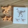 Molde de silicona para colgante de llavero DIY, molde de alce, ciervo sika, dinosaurio y otros modelos, molde de aromaterapia para colgante