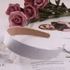 Diadema simple estilo coreano 3.0, diadema de ala ancha todo incluido, pasador de tela de color sólido satinado, accesorios para el cabello para niños